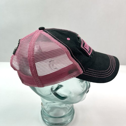 New Orleans 1718 Embroidered Mesh Trucker Baseball Hat Cap Black/Pink Adjustable - Bild 9 von 20