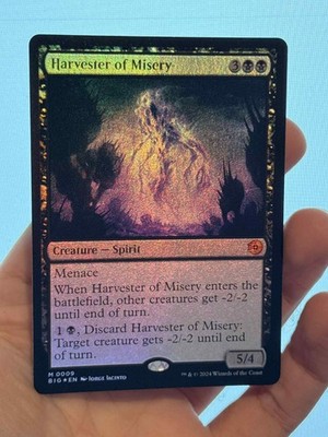 1X FOIL Harvester of Misery MINT MTG Magic Thunder Junction Big Score Mythic