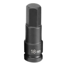 Grey Pneumatic 2918M 1/2" Drive Metric Hex Driver Impact Socket 18mm