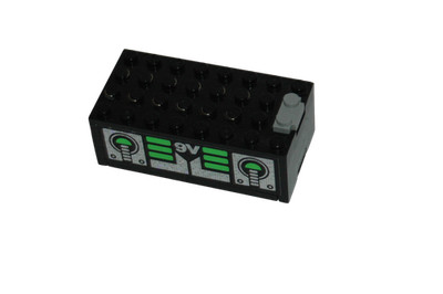 Lego  Eisenbahn 9V TRAIN Monorail Batteriekasten SCHWARZ 9V STICKER ZUG