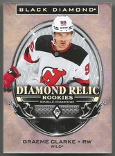 2024-25 Uppe Deck Black Diamond Relic Rookies GRAEME CLARKE BDR-GC 99 Wild UD RC