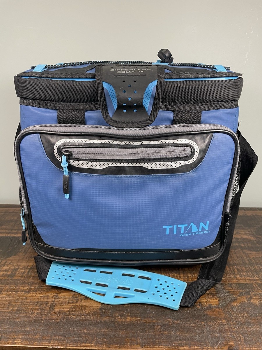 Titan by Arctic Zone 12 Can 8 QT Capacity Zipperless Soft Cooler