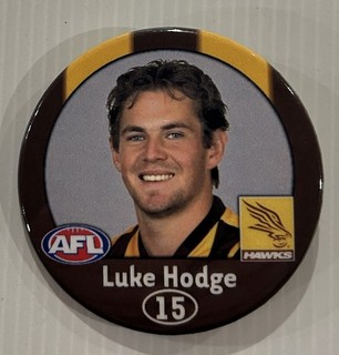 AFL Hawthorn Hawks player badge/pin Luke Hodge
