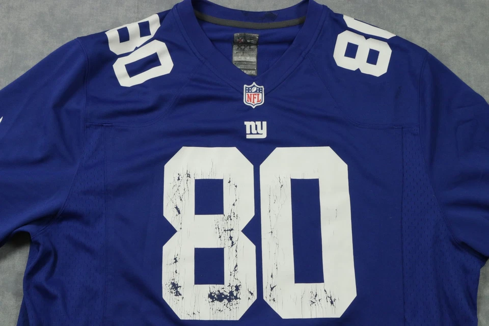 Camiseta de los New York Giants para hombre 2XL NFL fútbol americano Victor Cruz #80 Nike camiseta de jugador Foto 2 de 4