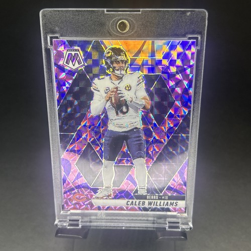 2025 Panini Mosaic - Caleb Williams #22 Reactive Purple Mosaic Prizm