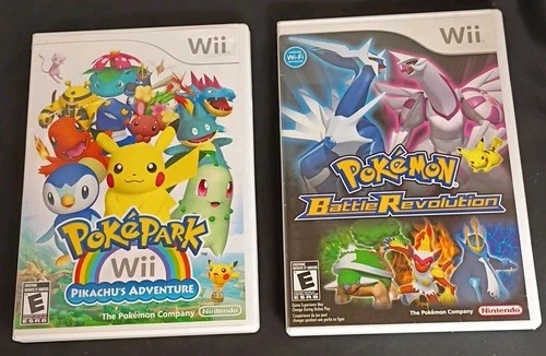 PokePark Wii Pikachus Adventure & Battle Revolution Nintendo Wii Cases *No Disc*