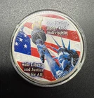 2002  1oz Fine Silver Eagle Colorized Liberty 9/11 USA