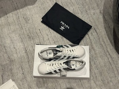 Prada x adidas Superstar 'Silver Metallic Size 8.5 | eBay