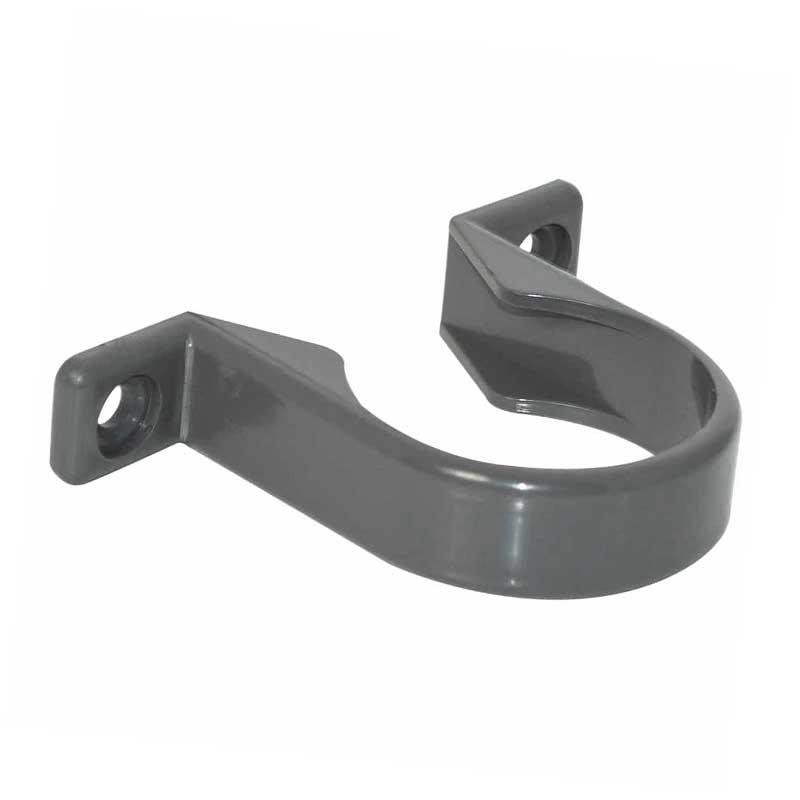 WS34G FloPlast Solvent Weld Waste Pipe Clip 32mm Grey ABS