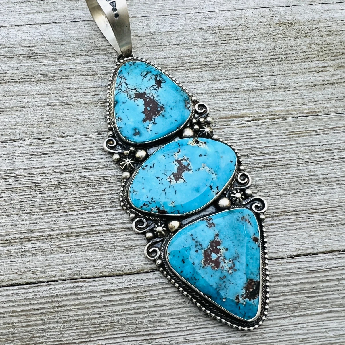 Kingman Turquoise In Native American Necklaces & Pendants for sale 