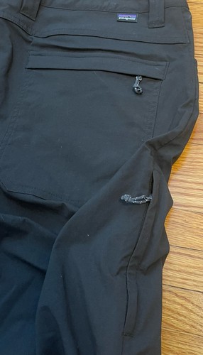 Pantaloni uomo Patagonia taglia 34x29 quandary outdoor escursionismo tasche nero 40+ UPF - Foto 8 di 8