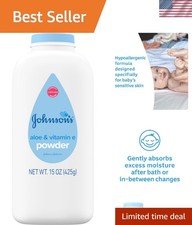 15 oz Johnson's Baby Powder with Natural Cornstarch - Gentle Safe for Babies