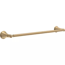 Lorna 18 In. Wall Mounted Towel Bar Bath Hardware Accessory in Champagne Bronze