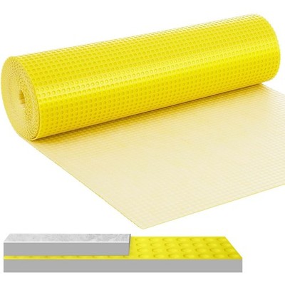 MAXKOSKO 108 Sq.Ft. Uncoupling Membrane 1/8'' Thick Waterproof Tile Underlayment