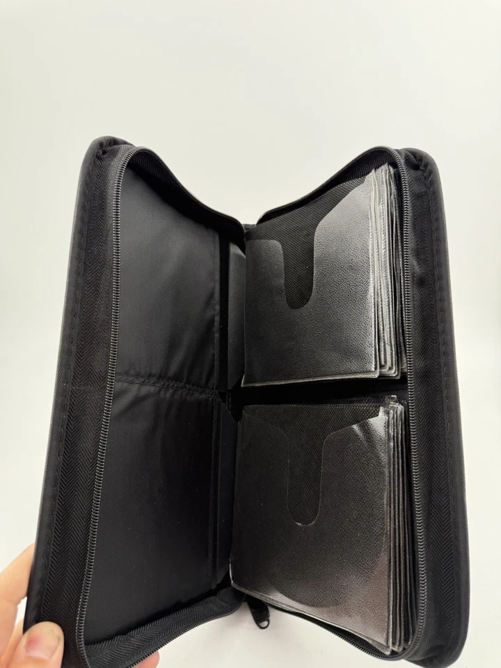 Estuche de almacenamiento de CD con cremallera portátil Laserline Media Zone (sostiene 24 o 48 discos) Foto 3 de 3