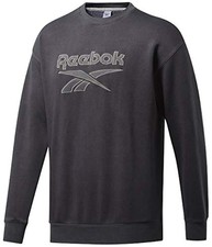 Reebok Mens Classic Premium Vector Sweatshirt, Grey, Medium