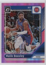 2024-25 Panini Donruss Optic Pink Hyper Prizm Malik Beasley #38 0b3