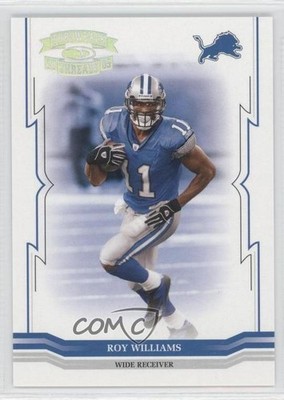 2005 Donruss Throwback Threads Silver Holofoil 64/150 Roy Williams #53 0c4