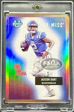 Jaxson Dart  RARE ROOKIE REFRACTOR INVESTMENT CARD SP BOWMAN GIANTS REBELS MINT