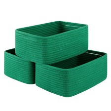 3 Pack Small Storage Baskets for Organizing, Cute Woven Decorative Gift Baske...