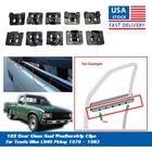10X Door Glass Seal Weatherstrip Clips For Toyota Hilux LN40 Pickup 1979 -1983