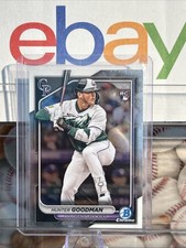 2024 Bowman Chrome Hunter Goodman Colorado Rockies #25 RC Rookie Card. rookie card picture