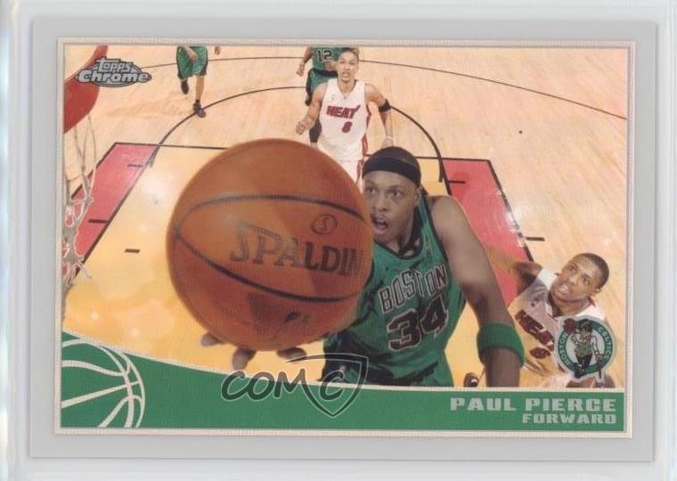 2009-10 Topps Chrome Refractor 189/500 Paul Pierce #6 HOF 0c3