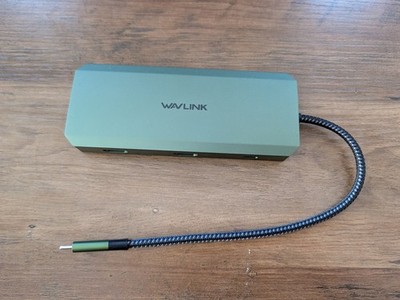 WAVLINK USB-C Hub Docking Station (85W PD; HDMI x2; SD Card; Ethernet; USB)