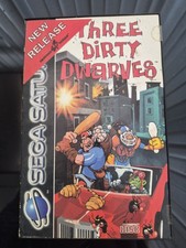 Three Dirty Dwarves Sega Saturn Complete original box and Manual PAL