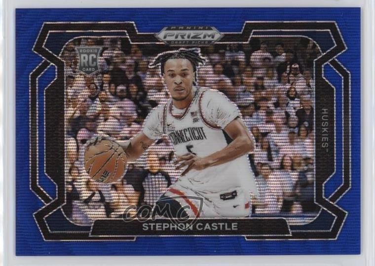 2024 Panini Prizm Draft Picks Blue Wave Variations /249 Stephon Castle #17 3hd