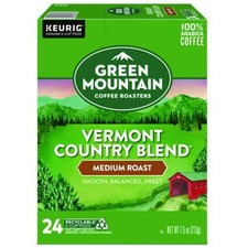 Green Mountain Coffee 6602 Coffee K-Cups - Vermont Country Blend 24/Box New