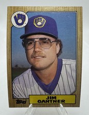 1987 Topps Jim Gantner #108 Milwaukee Brewers ⚾️