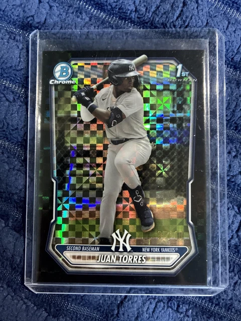 2026 Bowman #BCP-75 Juan Torres Chrome Prospect 1st RC Black X-Fractor #/10