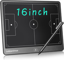 Electronic Soccer Coaching Board - 16 Inch LCD Soccer Tactics Board with Stylus