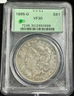 1895-O $1 Morgan Silver Dollar PCGS VF 30 OLD GREEN HOLDER OGH