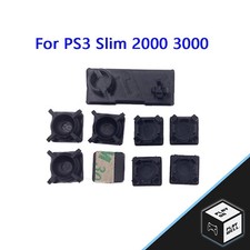Screw Feet Cover Kit Rubber Boot Pad Replacement For PS3 Slim 2000 3000