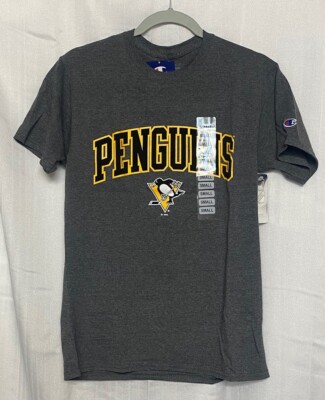 NHL Pittsburgh Penguins Men's Short Sleeve Graphic T-Shirt Multiple Sizes Gray