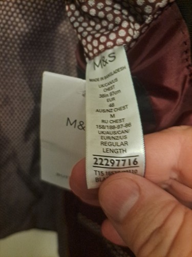 Chaqueta ajustada negra Marks And Spencer - talla 38 (nueva con etiquetas) - Imagen 6 de 6