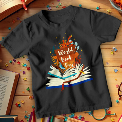 Jungen und Mädchen Open Book Welttag T-Shirts Kostüm Outfits Bekleidung #WBD-c