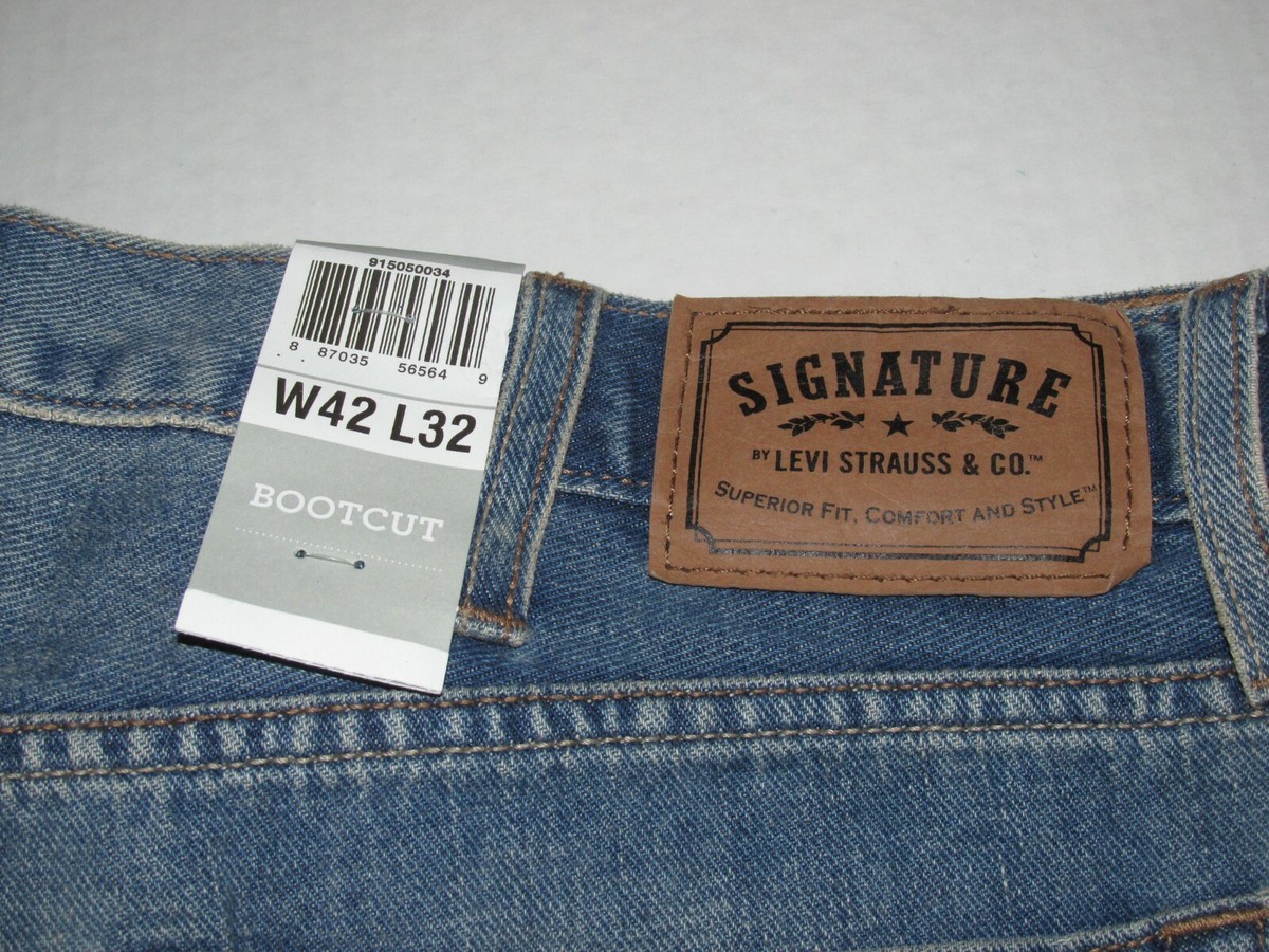 ヴィンテージ Levi's Strauss Signature Bootcut Denim Blue Jeans Sz 42 x 32 Men