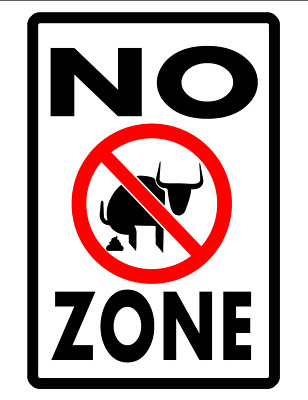 NO BULL SH%T SIGN DURABLE ALUMINUM NO RUST FULL COLOR CUSTOM SIGN ...