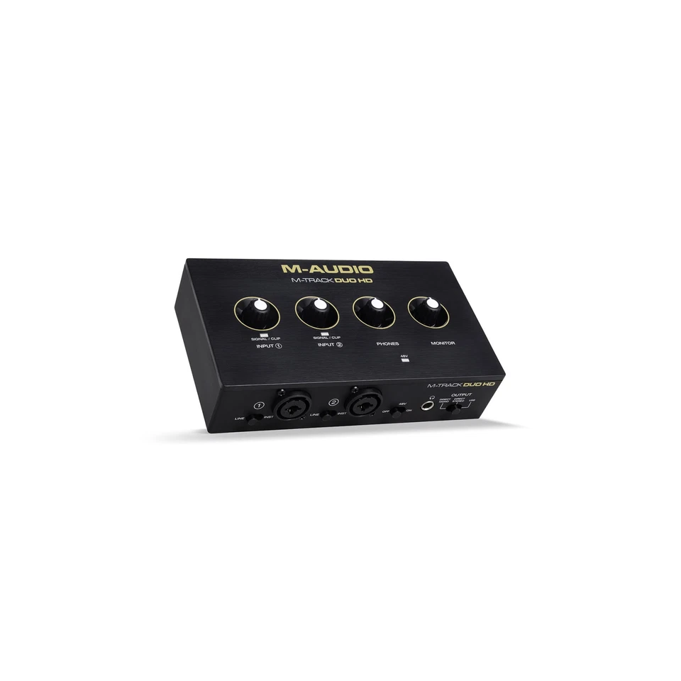 M-Audio M-Track Duo HD Pro-grade 24-bit 2-In 2-Out USB-C Audio Interface - Image 2 of 4