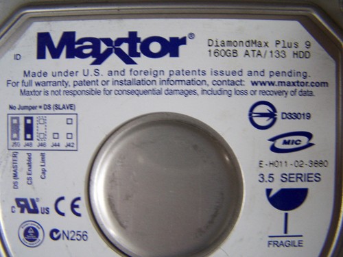 lot 4 drives Maxtor DiamondMax Plus 9 160 GB ATA133 + WD400bb from Intellex DVR - Picture 2 of 5