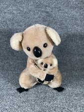 Vintage Dakin Plush Mom And Baby Koala Bear 9" Stuffed Animal Toy 1978
