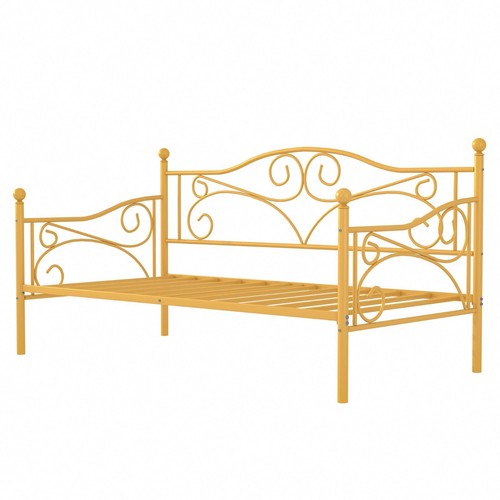 Twin Size Daybed Frame Metal Sofa Bed Heavy Duty Steel Slat Support for Bedroom - Picture 8 of 32
