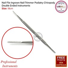 Manicure Pedicure Chiropody Toe Nail File Double Ended Scaler Podiatry Nail Care