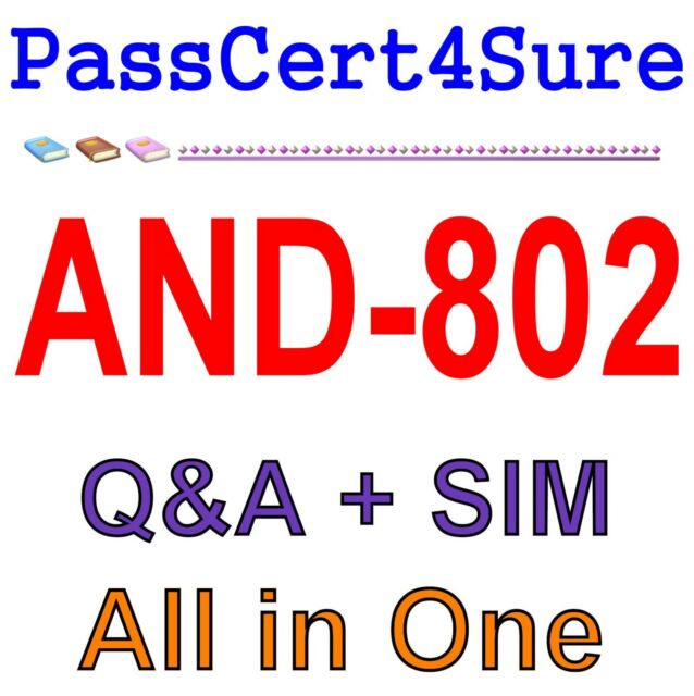 Android Sicherheit Essentials AND-802 Exam Q&a + SIM