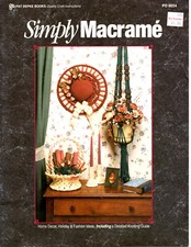 Simply Macrame Pattern Book Home Decor Holiday Ideas PD 8024