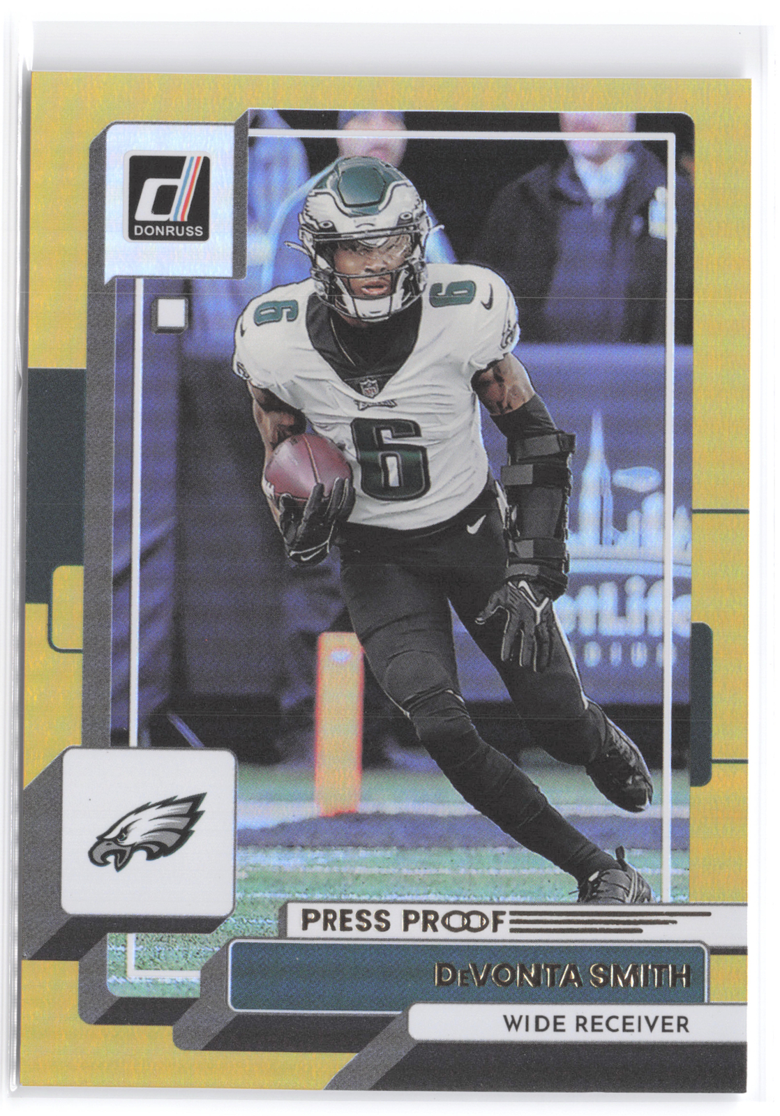 2022 Donruss #168 DeVonta Smith Eagles Premium Press Proof