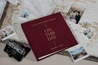 Customized wedding guest book, 50th golden wedding anniversary photo album